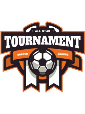 Tournament Soccer league logo template