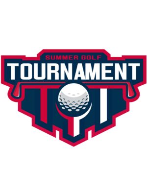 Tournament Summer golf logo template