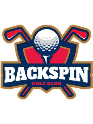 Backspin Golf Club logo template