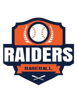 Raiders Baseball logo template