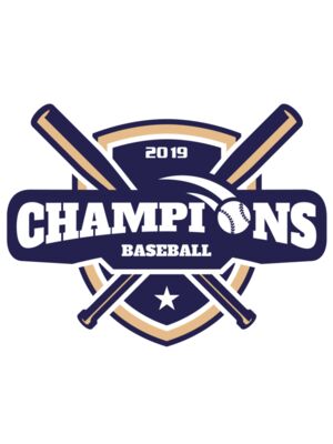 Champions Baseball logo template