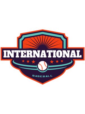 International Baseball logo template