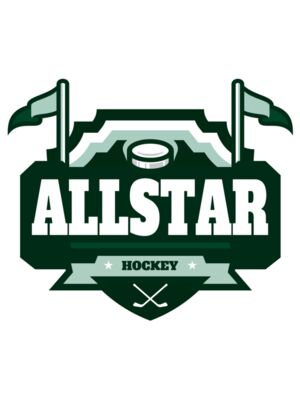All Star Hockey Tournament logo template 02