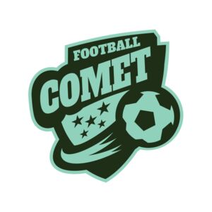Comet Football logo template Thumbnail