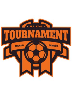 Tournament Soccer league logo template