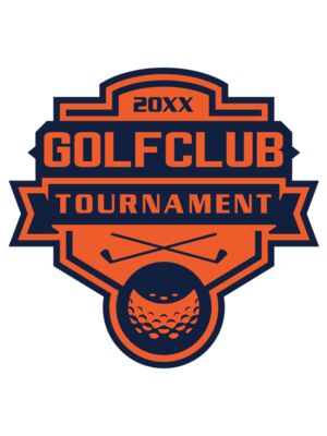 Golf club Tournament logo template 02