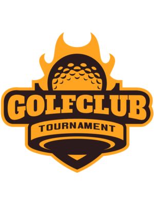 Golf Club Tournament logo template 04