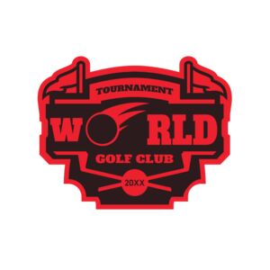 World Tournament Golf club logo template Thumbnail