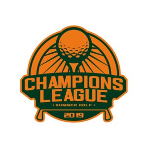 Champions League Summer Golf logo template Thumbnail