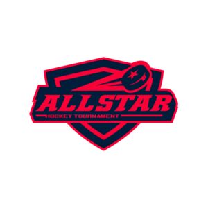 All Star Hockey Tournament logo template Thumbnail