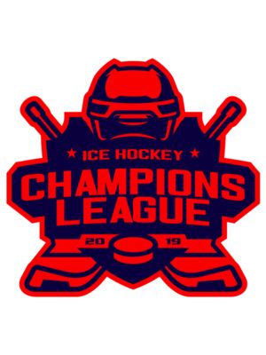 Champions League Ice Hockey logo template