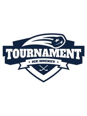 Tournament Ice Hockey logo template 02