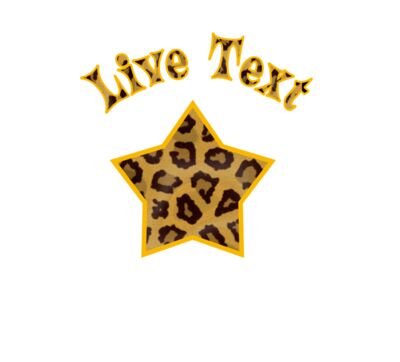 Star text leopard